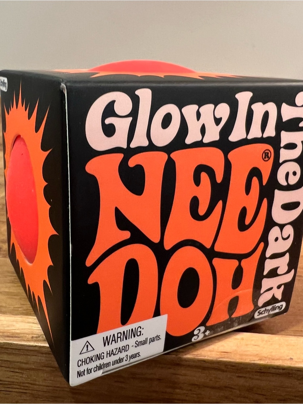 🧡🔥 Glow In The Dark NeeDoh Ball - Orange - VIRAL & NIB 🧡🔥!
